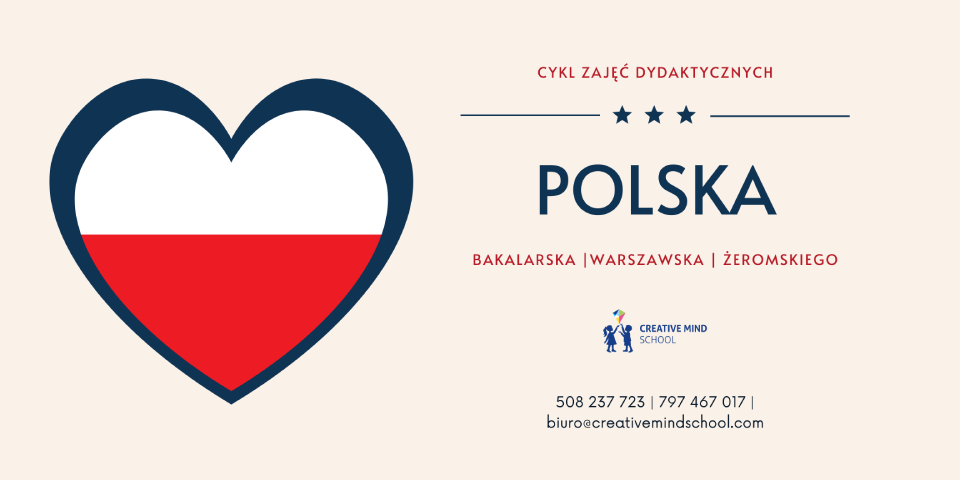 Polska – cykl zajęć o ojczyźnie w Creative Mind School!